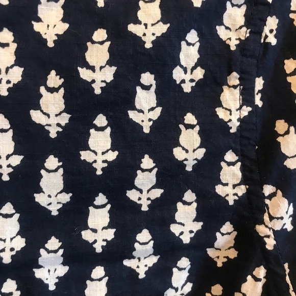 J Crew Navy and White Popover Size XS - Picture 3 of 7